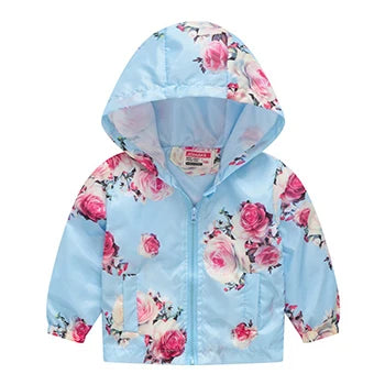Kids Printed Windbreaker Jacket – Hooded Coat for Boys & Girls (2–6 Years)