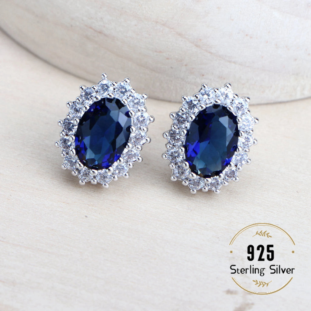925 Sterling Bridal Jewelry Set – Zirconia Necklace Earrings Ring Bracelet
