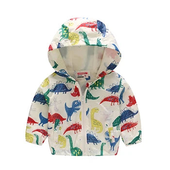 Kids Printed Windbreaker Jacket – Hooded Coat for Boys & Girls (2–6 Years)