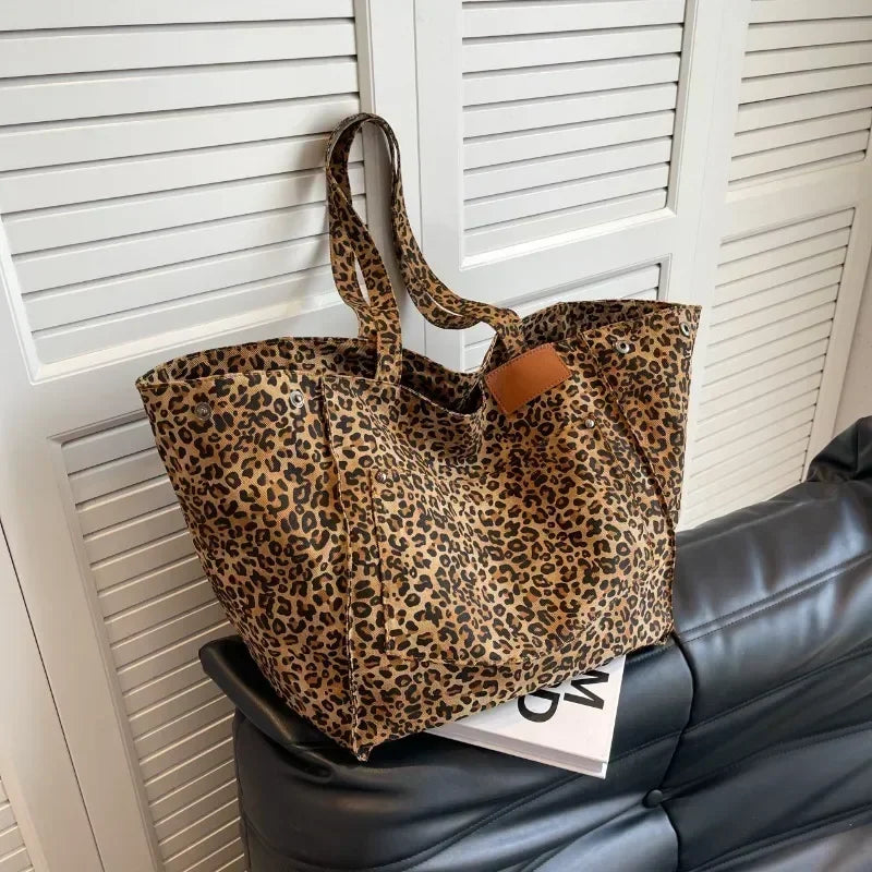 Women's Fashion Tote Bag – Solid Vintage Shoulder & Crossbody Handbag
