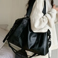 Women's Fashion Tote Bag – Solid Vintage Shoulder & Crossbody Handbag