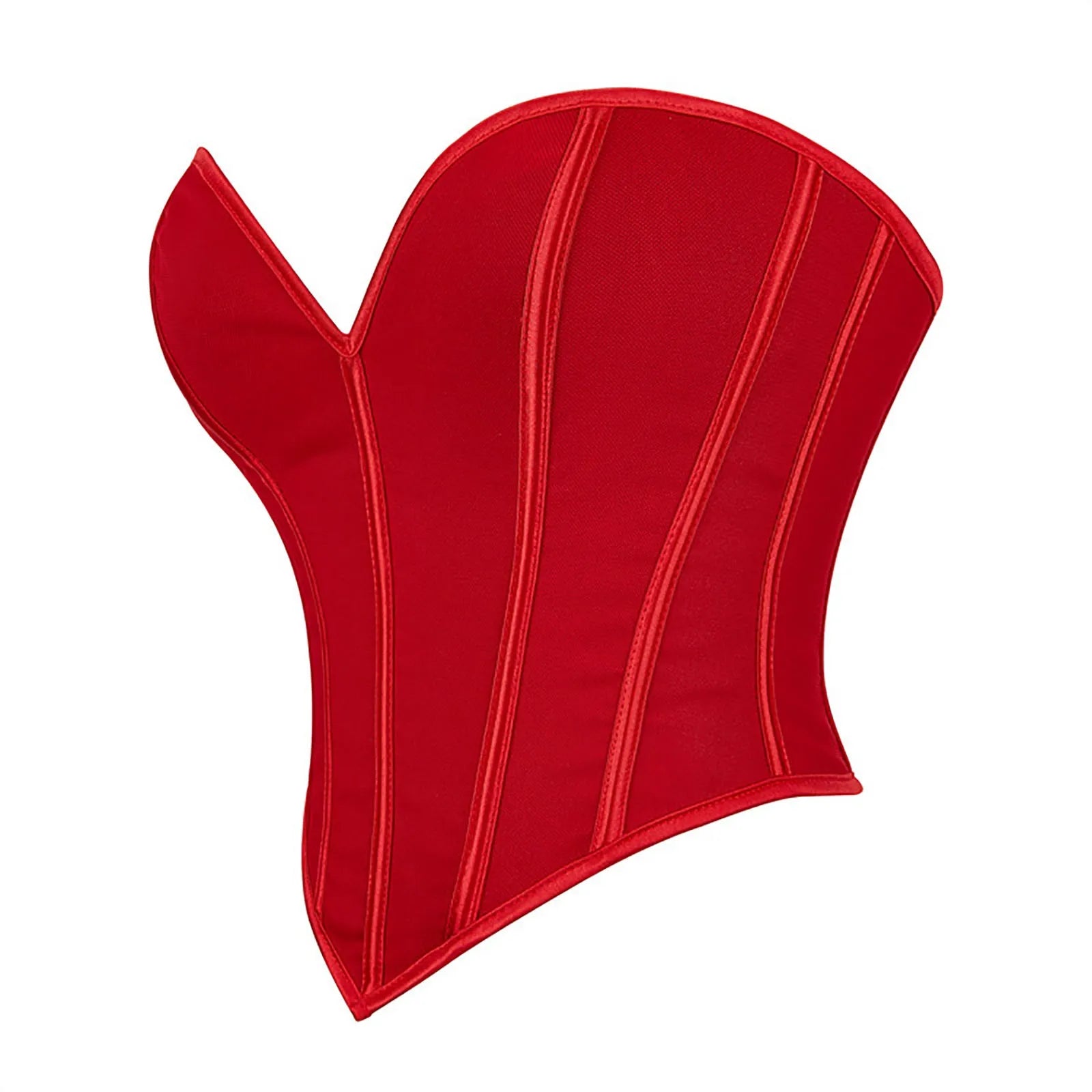 Women's Strapless Bustier Corset Crop Top – Boned Tube Top
