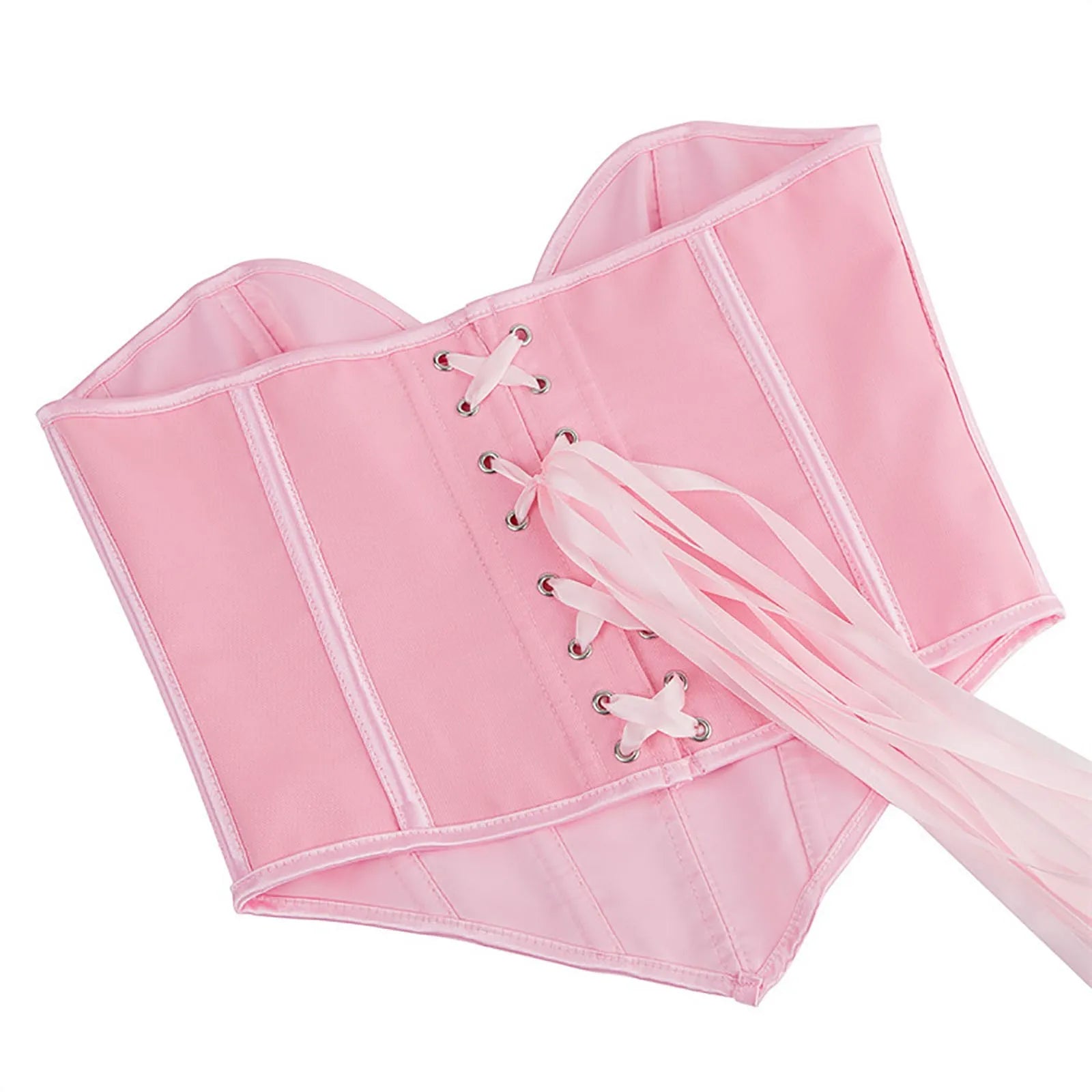 Women's Strapless Bustier Corset Crop Top – Boned Tube Top