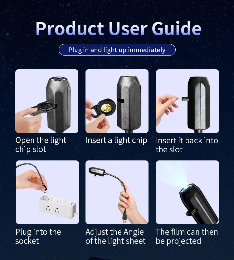 LED Galaxy Star Projector Lamp – Moon & Earth Night Light | 10 Modes