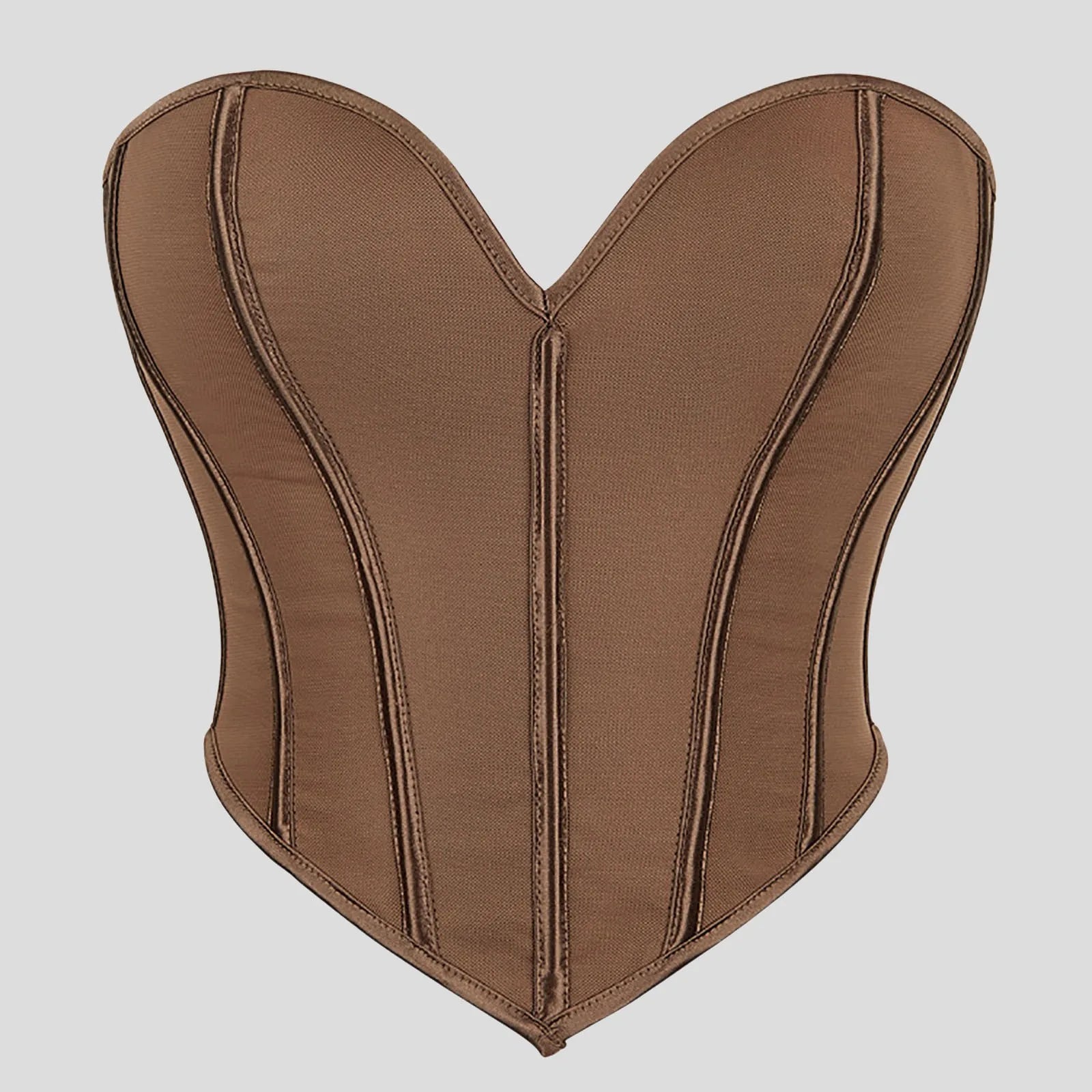 Women's Strapless Bustier Corset Crop Top – Boned Tube Top