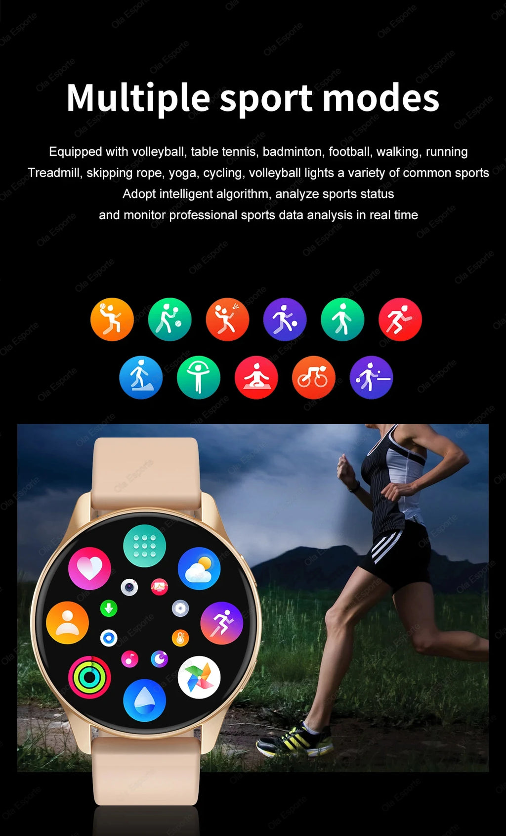 Women's Smartwatch – Health Monitoring, Bluetooth Call & Waterproof Sports Watch