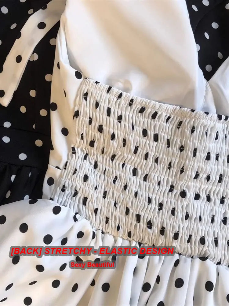 Backless Sexy Halter Beach Babydoll Crop Tops Women Polka Dots V Neck Sleeveless T Shirt Ruffles Basic Tees Not-Padded Pad