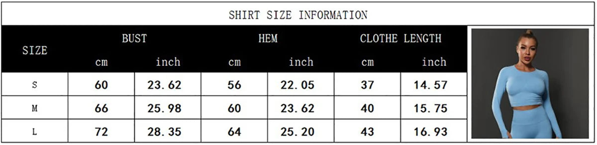 Women's 2-Piece Seamless Gym Set | High Waist Leggings + Long Sleeve Top | Yoga, Running & Fitness Tracksuit