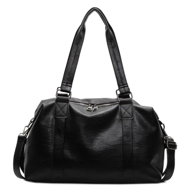 Women's Fashion Tote Bag – Solid Vintage Shoulder & Crossbody Handbag