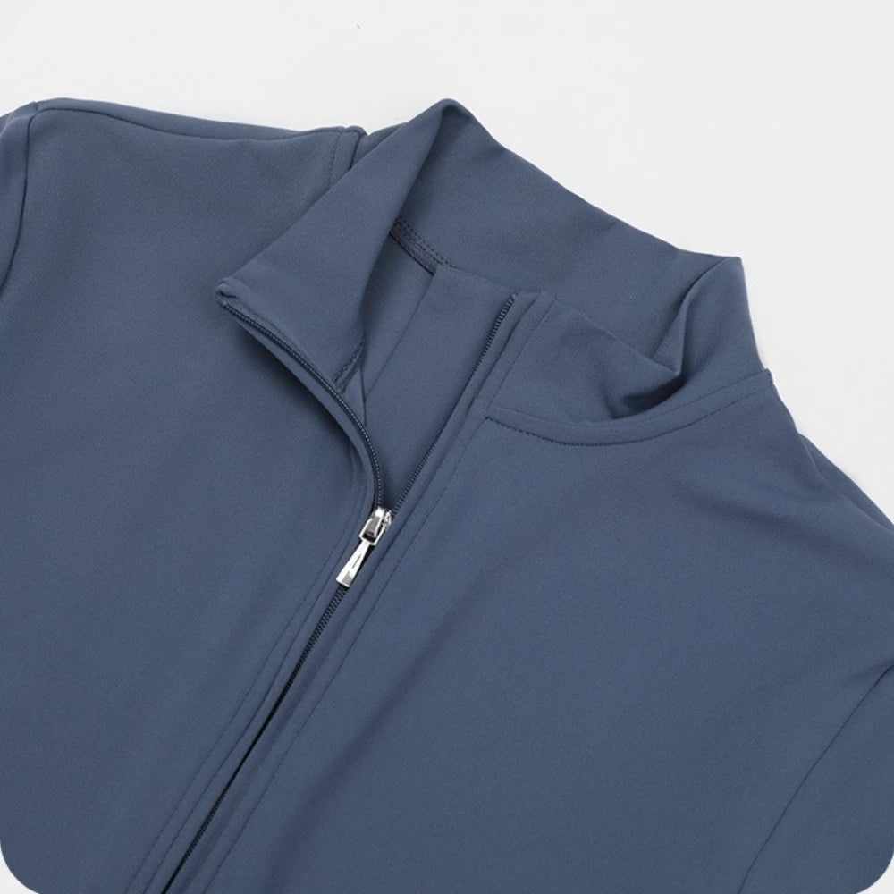 Women's Zipper Flared Jumpsuit – Yoga Gym Sportswear