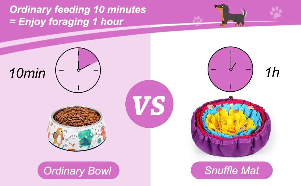 Pet Snuffle Mat for Dogs & Cats – Interactive Foraging & Slow Feeding Toy