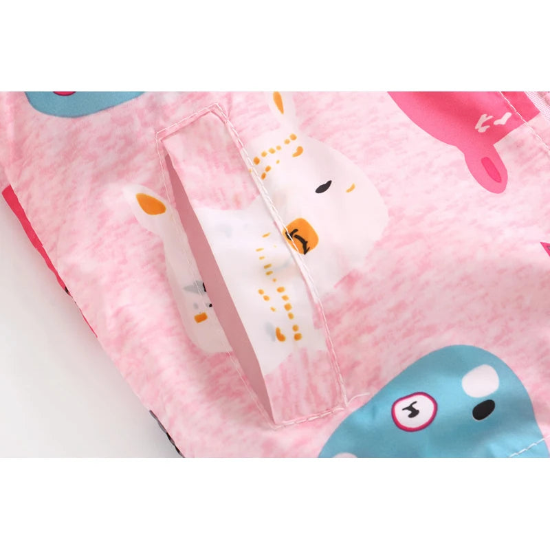 Kids Printed Windbreaker Jacket – Hooded Coat for Boys & Girls (2–6 Years)