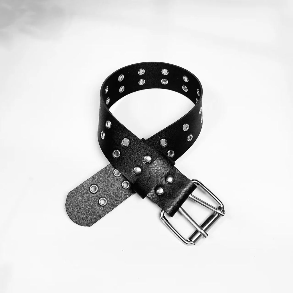 Women's Punk Leather Rivet Collar Necklace
