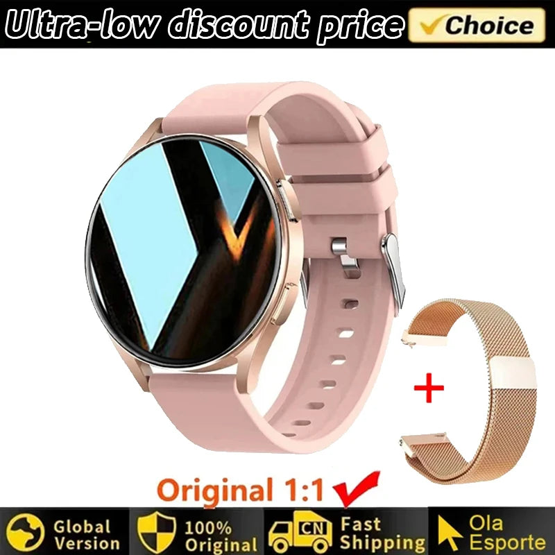 Women's Smartwatch – Health Monitoring, Bluetooth Call & Waterproof Sports Watch