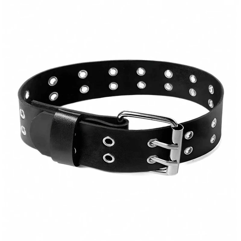 Women's Punk Leather Rivet Collar Necklace