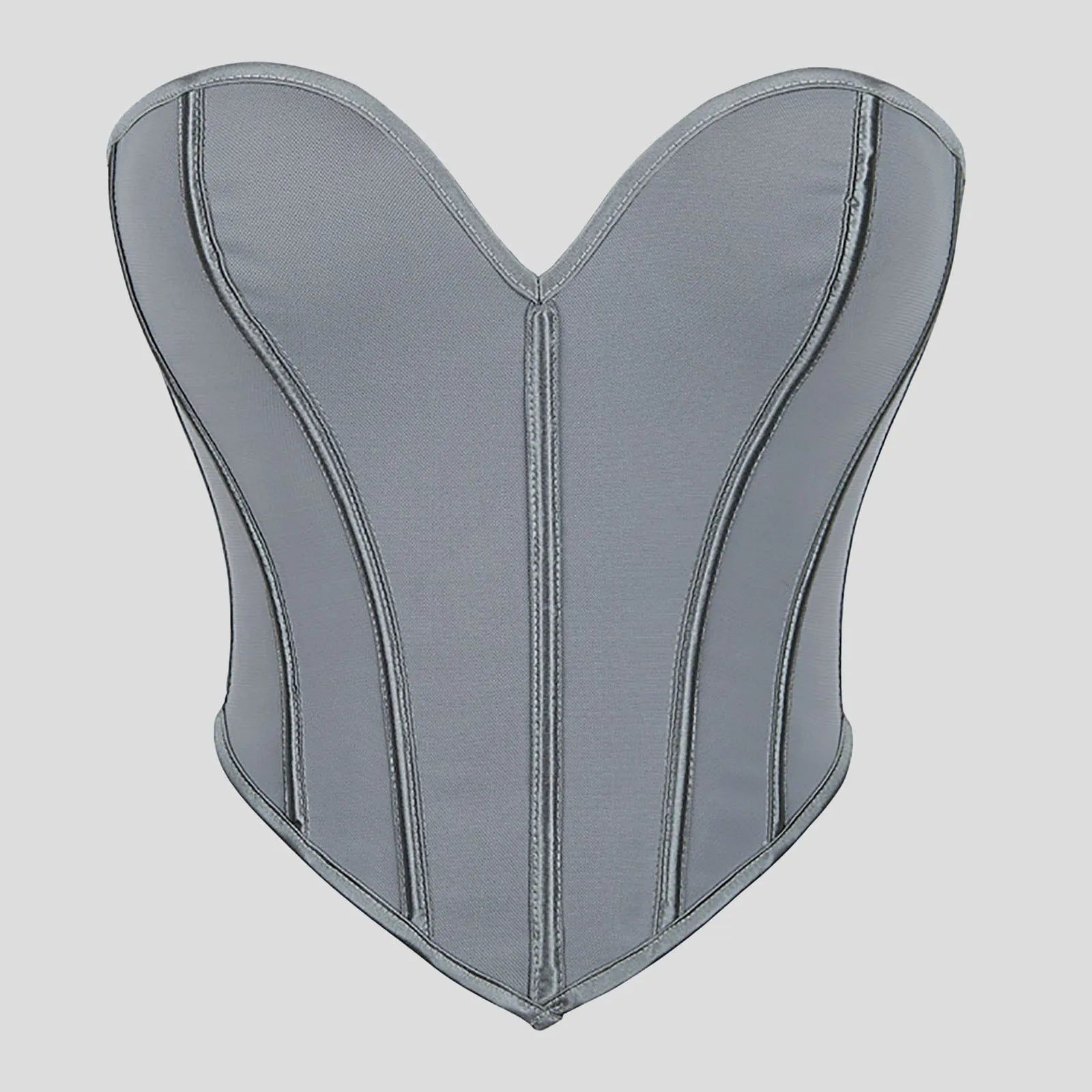 Women's Strapless Bustier Corset Crop Top – Boned Tube Top