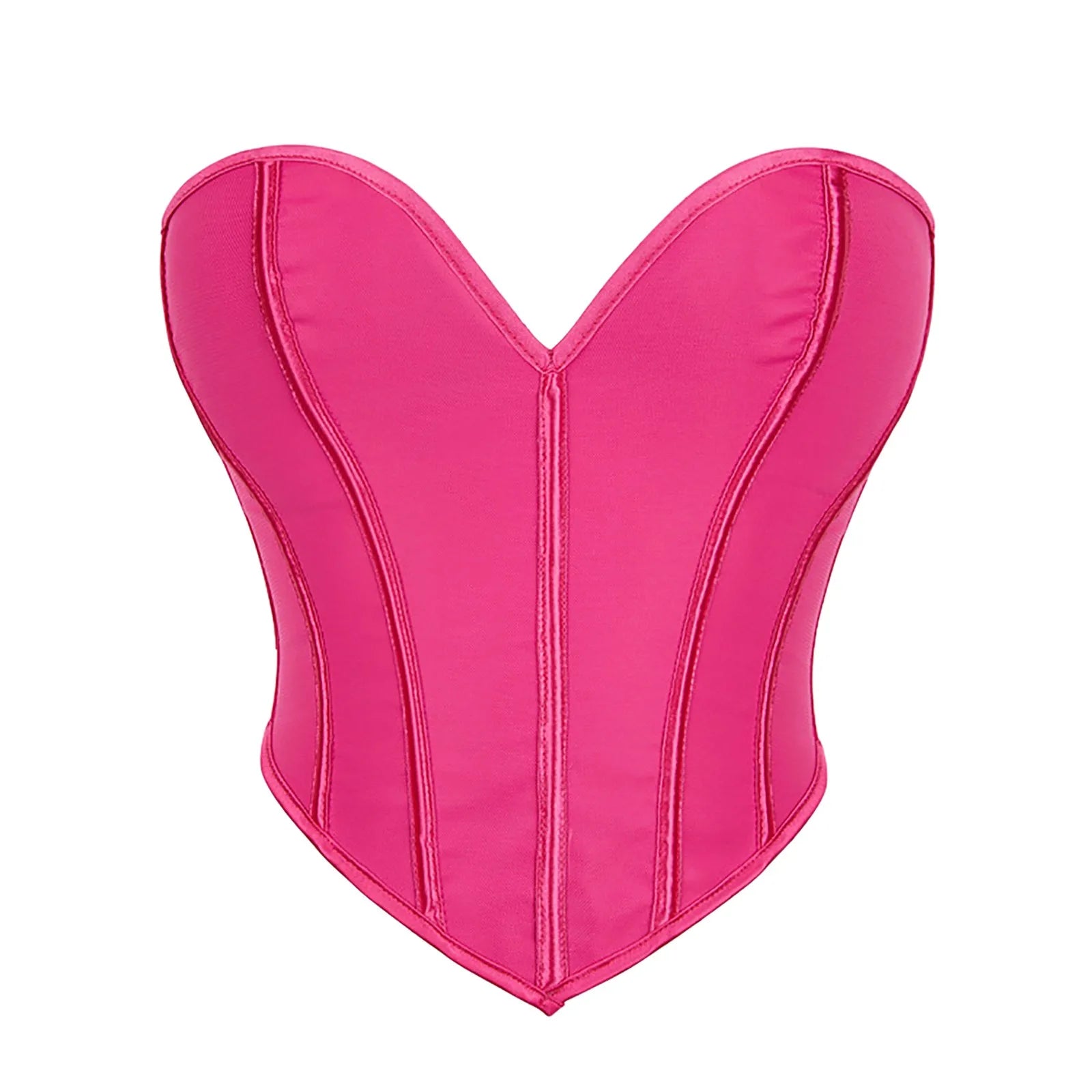Women's Strapless Bustier Corset Crop Top – Boned Tube Top