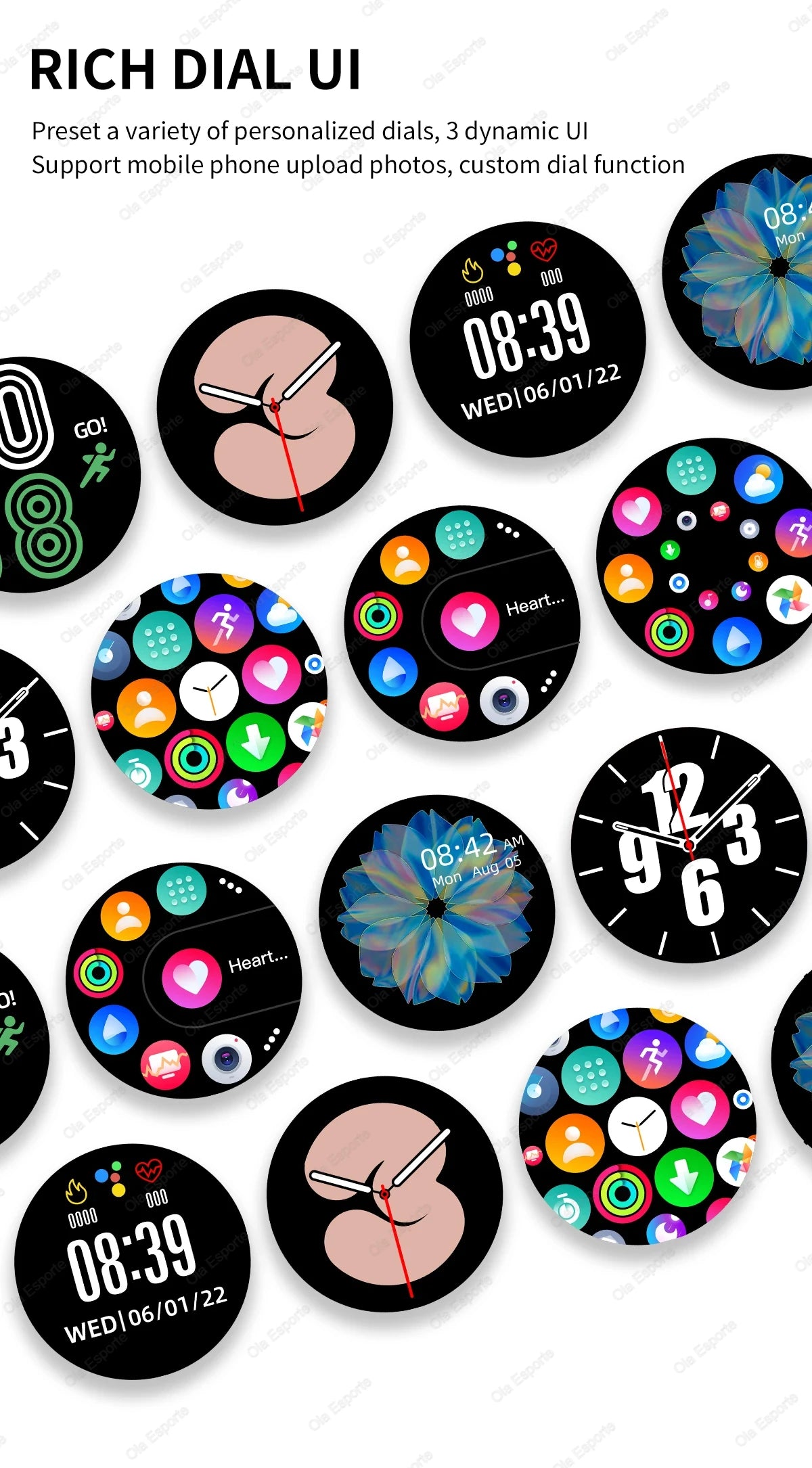 Women's Smartwatch – Health Monitoring, Bluetooth Call & Waterproof Sports Watch