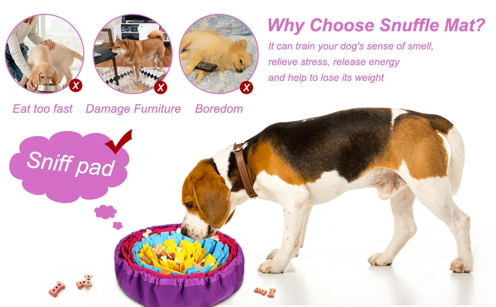 Pet Snuffle Mat for Dogs & Cats – Interactive Foraging & Slow Feeding Toy