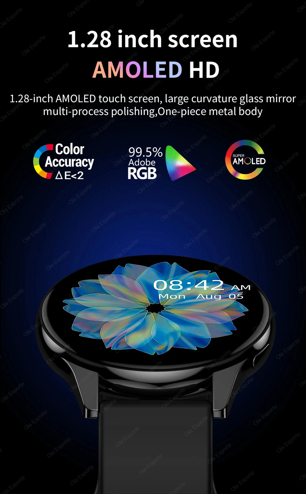 Women's Smartwatch – Health Monitoring, Bluetooth Call & Waterproof Sports Watch