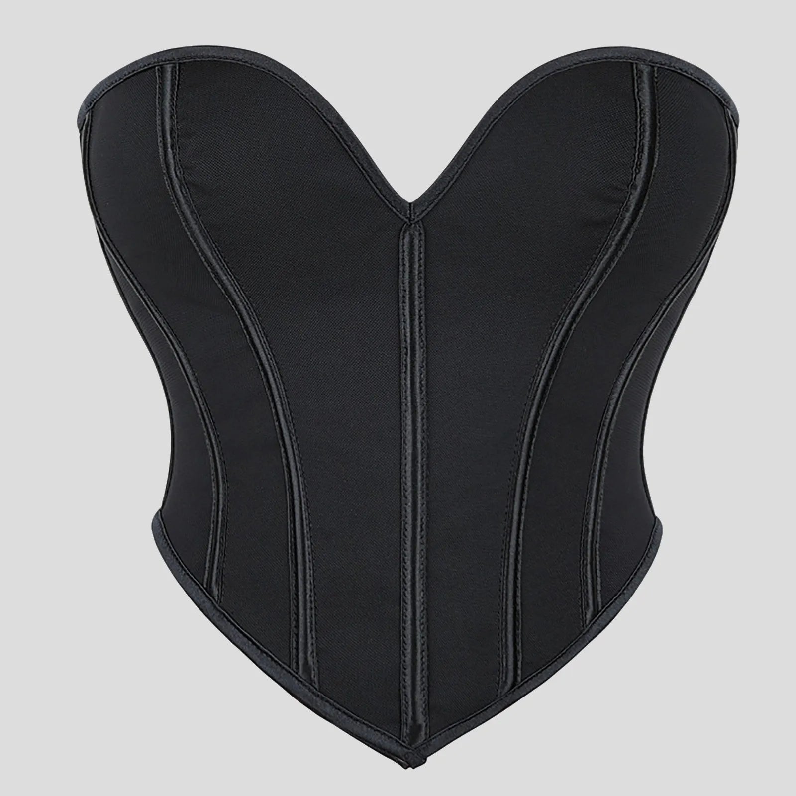 Women's Strapless Bustier Corset Crop Top – Boned Tube Top