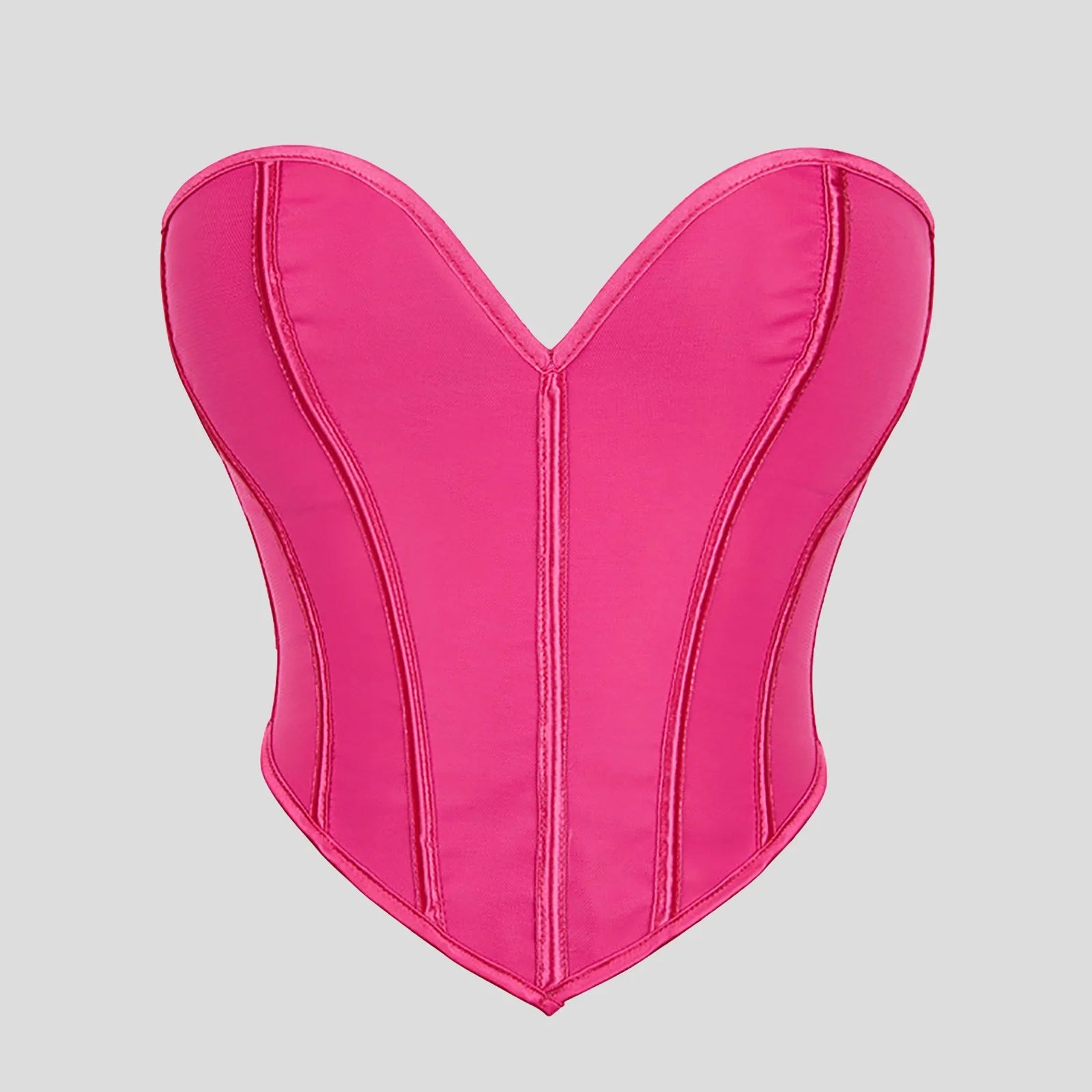 Women's Strapless Bustier Corset Crop Top – Boned Tube Top