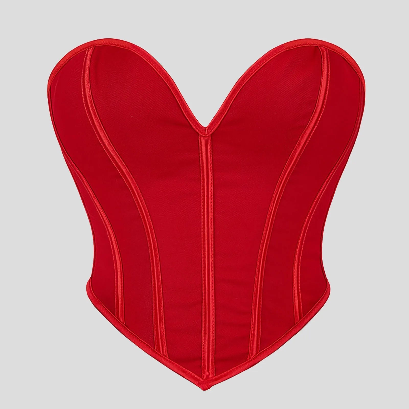 Women's Strapless Bustier Corset Crop Top – Boned Tube Top