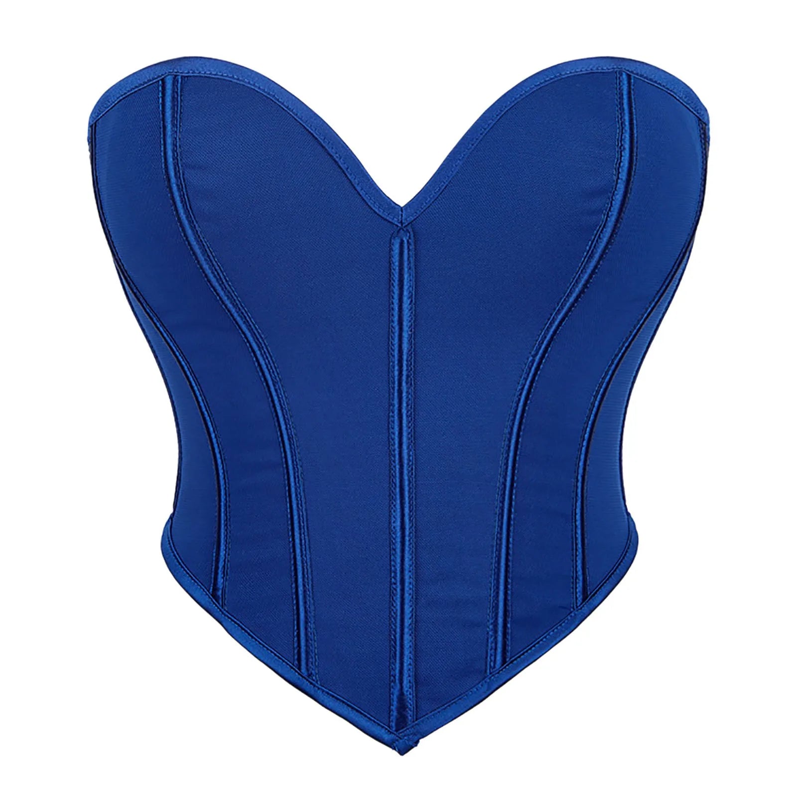 Women's Strapless Bustier Corset Crop Top – Boned Tube Top