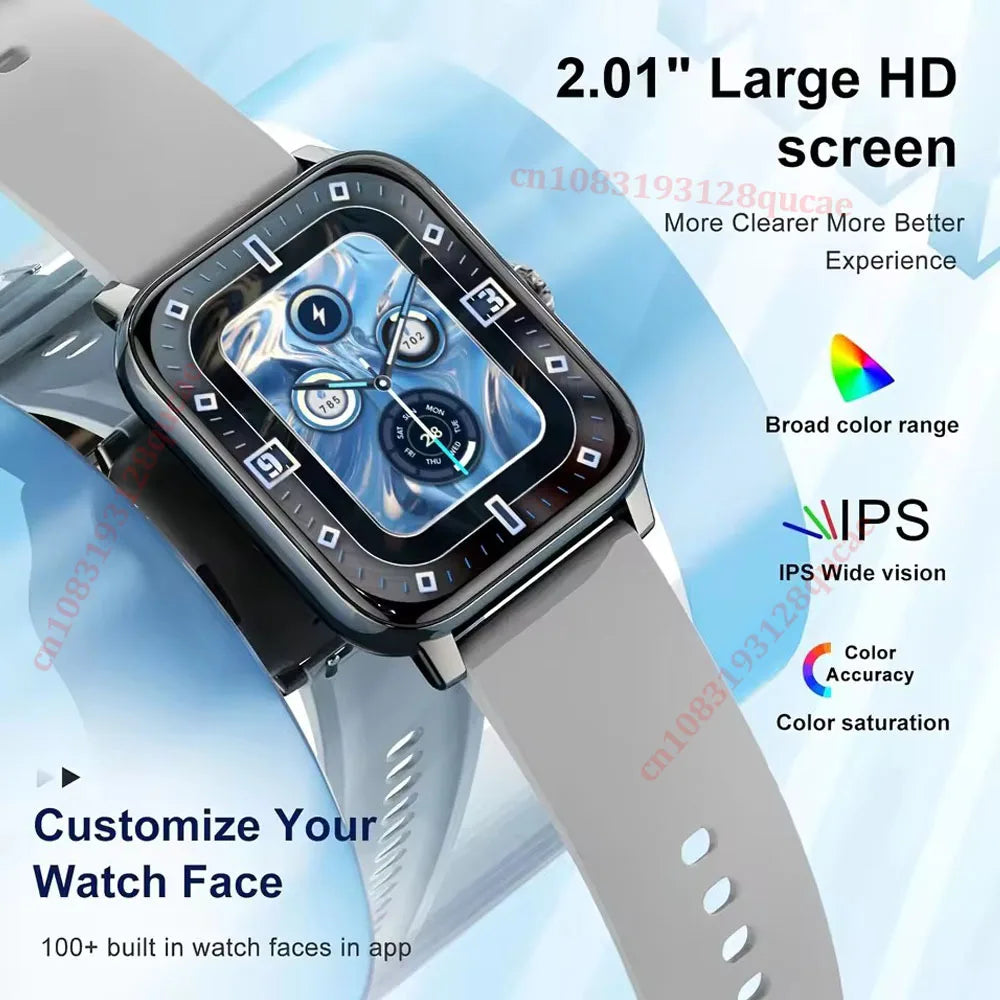 Ola Esporte Smart Watch for Men & Women – 2.01" Bluetooth Call & Fitness Tracker